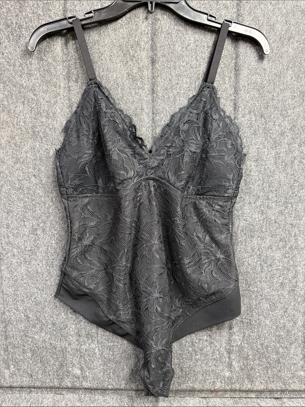 YITTY Black Lace V-Neck Bodysuit